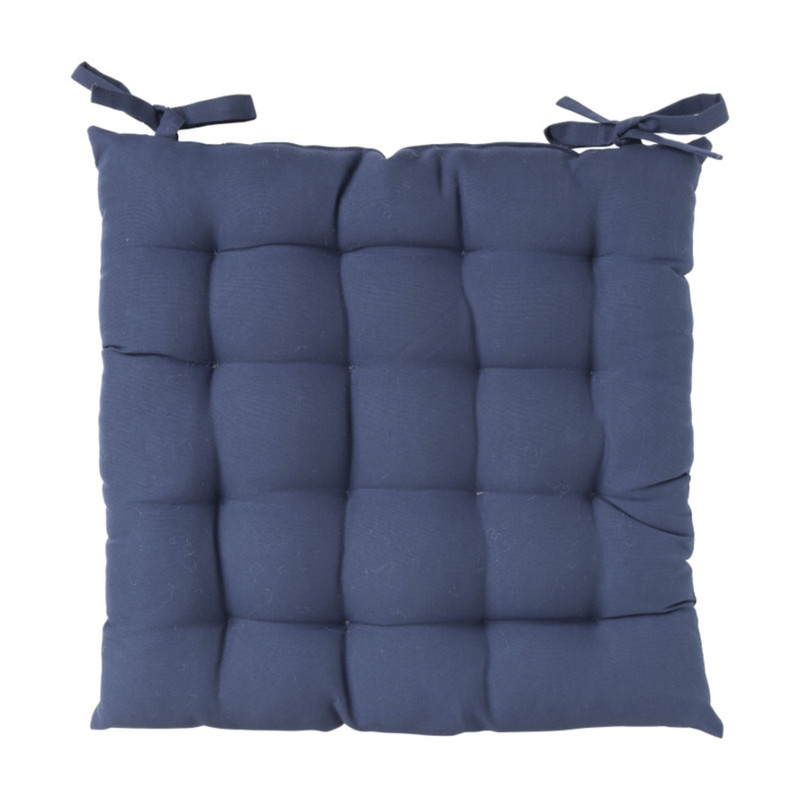 Zitkussen donkerblauw - polyester - 40x40 cm