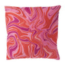 Kussen groovy marble - roze - 45x45 cm