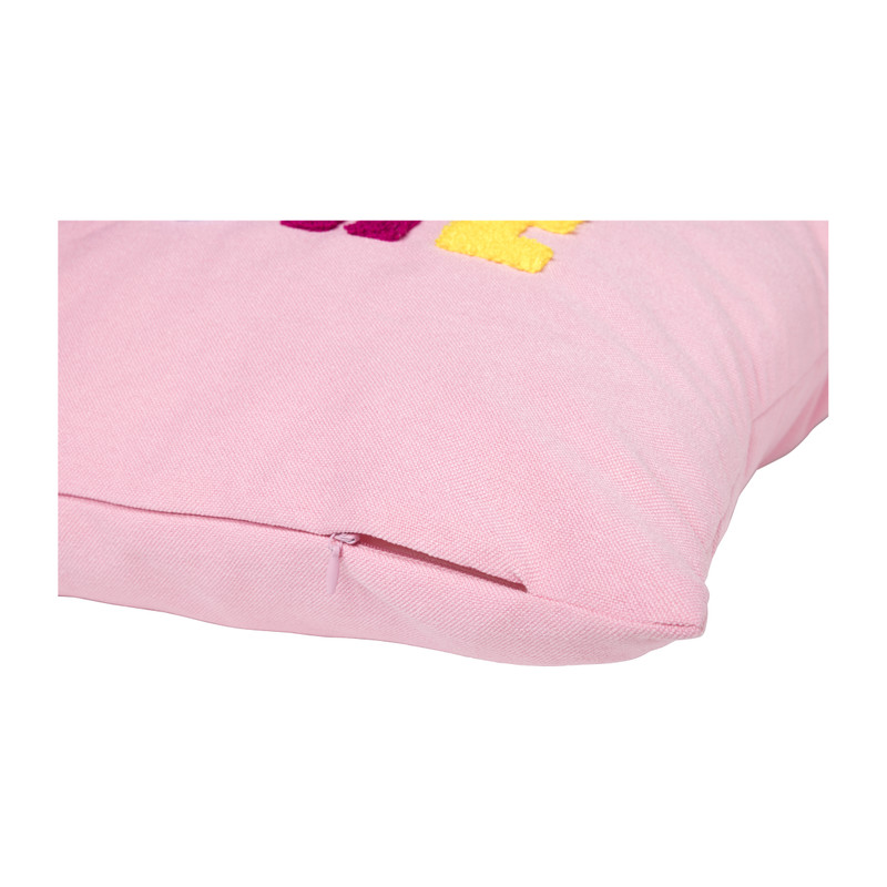 Kussen love more - roze - 45x45 cm
