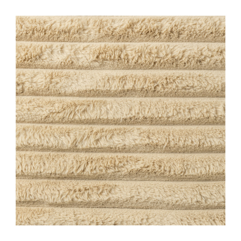 Kussen rib - beige - 45x45 cm