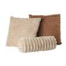 Kussen rib - beige - 45x45 cm