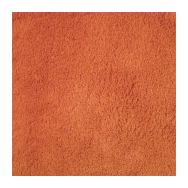 Kussen vacht - oranje - 45x45 cm