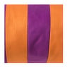 Bolster kussen met strepen - paars/oranje - ø18x45 cm