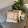 Kussen velvet - beige - 45x45 cm