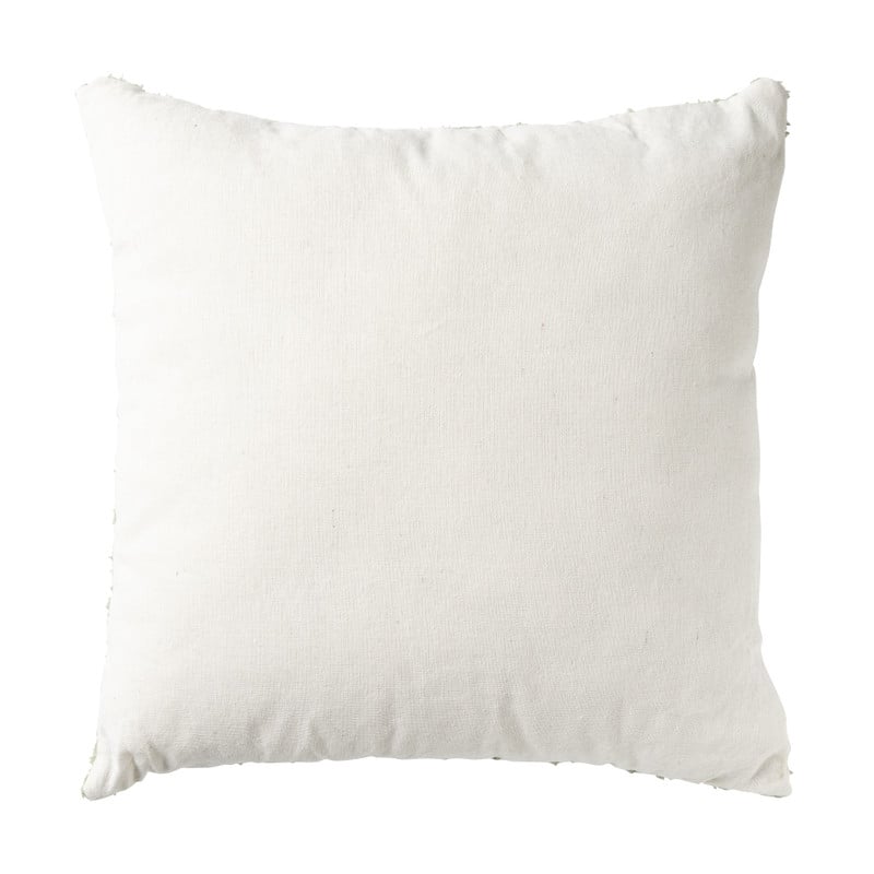 Kussen jacquard - wit/groen - 45X45 cm