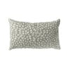 Kussen jacquard - wit/groen - 30x50 cm