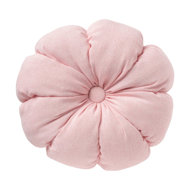Kussen bloem - roze - ø42 cm