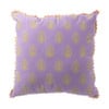 Kussen met print - paars - 45x45 cm
