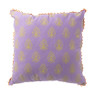 Kussen met print - paars - 45x45 cm