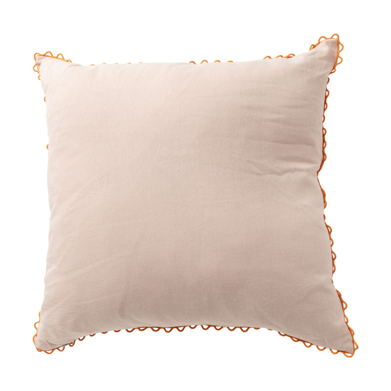 Kussen met print - roze - 45x45 cm