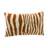 Kussen zebraprint - terra/wit - 30x50 cm