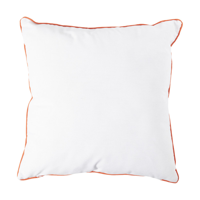 Kussen krab - rood/wit - 45x45 cm