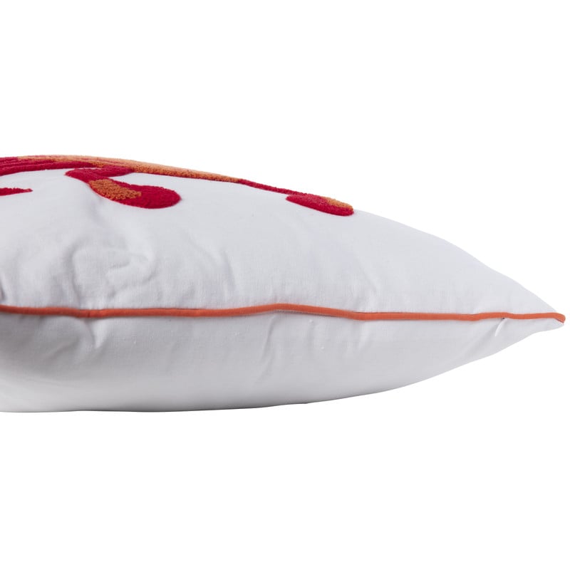Kussen krab - rood/wit - 45x45 cm