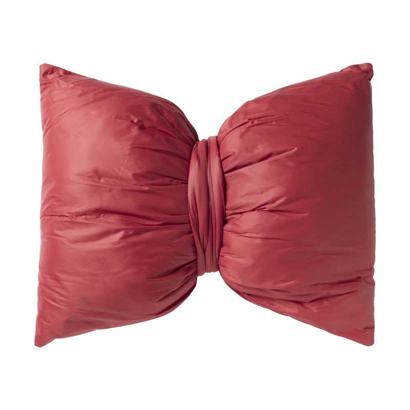 Kussen strik - rood - 40x35 cm