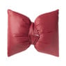 Kussen strik - rood - 40x35 cm