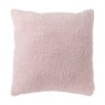 Kussen teddy streep - rood/oranje - 45x45 cm