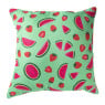 Kussen watermeloen & aardbei - groen/roze - 45x45 cm