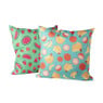 Kussen watermeloen & aardbei - groen/roze - 45x45 cm