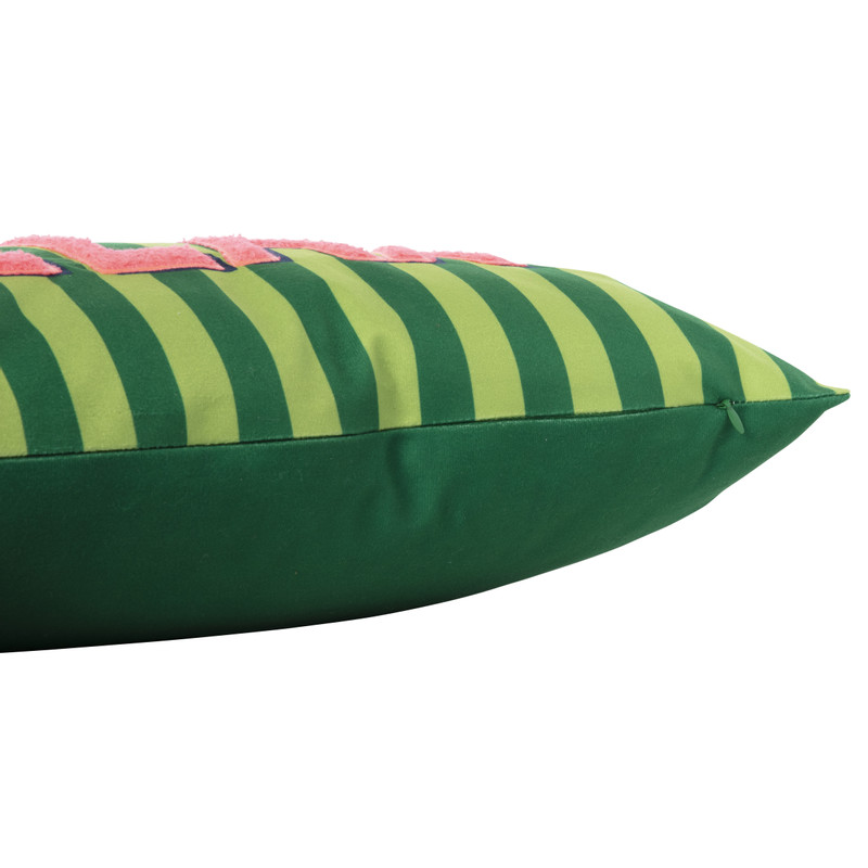 Kussen relax - groen/roze - 30x50 cm