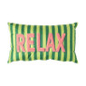 Kussen relax - groen/roze - 30x50 cm