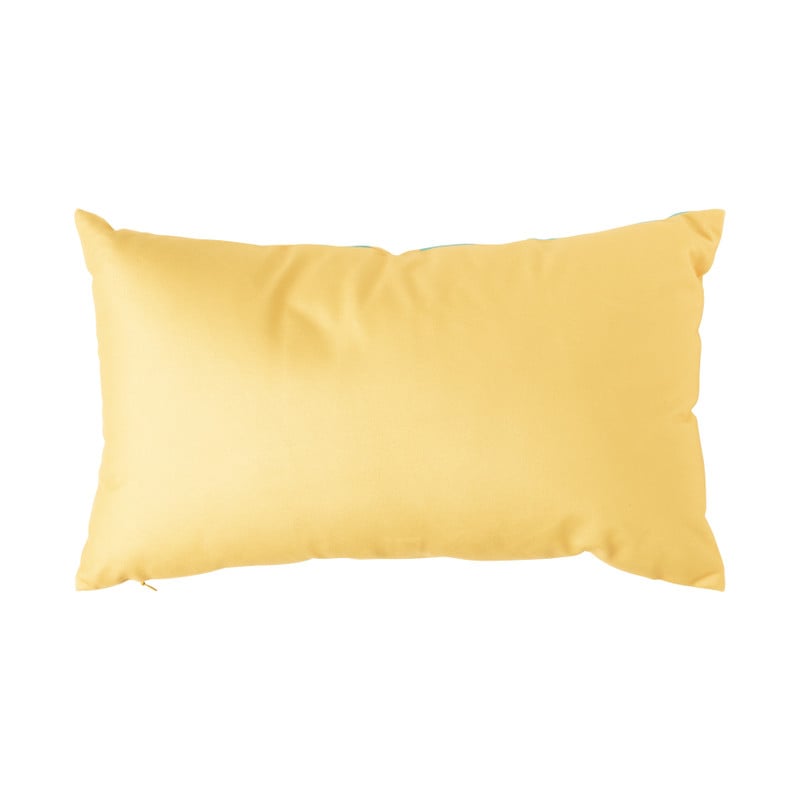 Kussen chill - geel/blauw - 30x50 cm