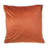Kussen jacquard bloemen - oranje - 45x45 cm