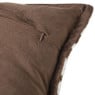 Kussen jacquard zebra - bruin/wit - 45x45 cm