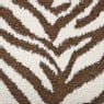 Kussen jacquard zebra - bruin/wit - 45x45 cm