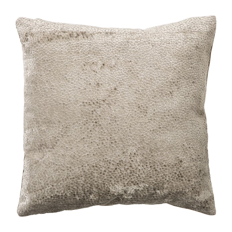 Kussen jacquard geschubt - bruin - 45x45 cm