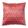 Kussen velvet blad - rood/roze - 45x45 cm