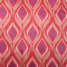 Kussen velvet blad - rood/roze - 45x45 cm