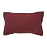 Kussen chenille - rood - 30x50 cm