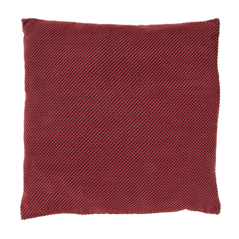 Kussen met blokjes - bordeauxrood - 60x60 cm