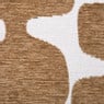 Kussen jacquard organisch - bruin/wit - 45x45 cm
