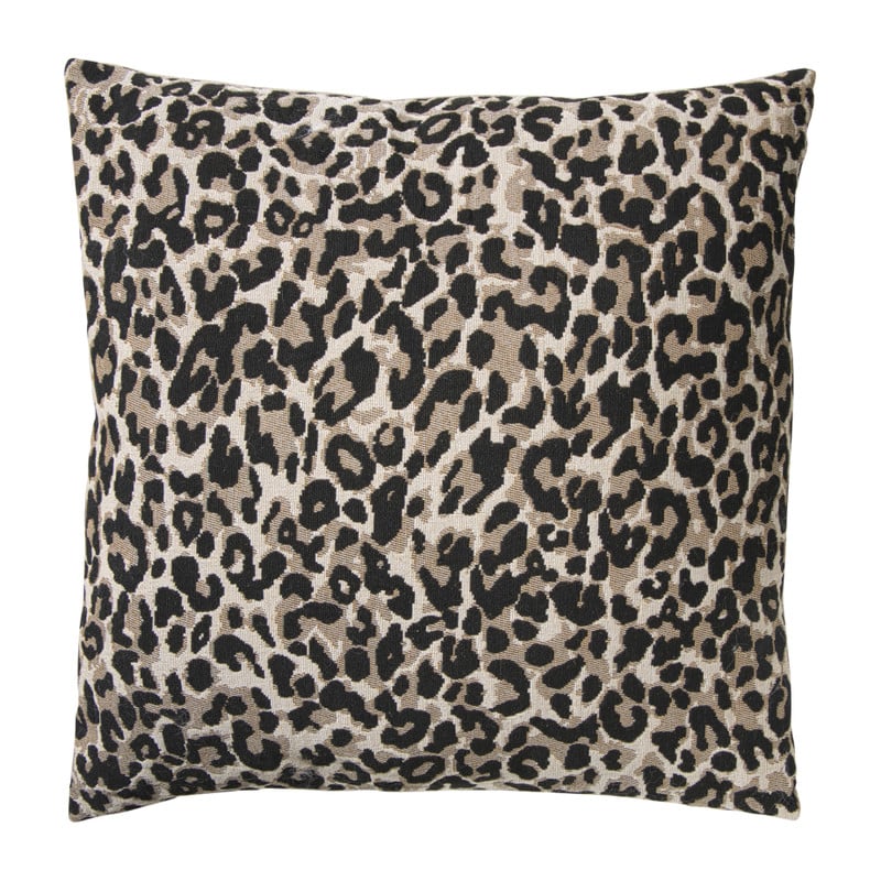 Kussen jacquard animal - bruin - 45x45 cm