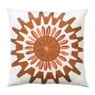 Kussen zon velvet - oranje - 45x45 cm