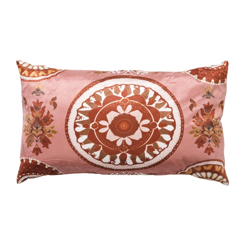 Kussen zon velvet - oranje - 30x45 cm