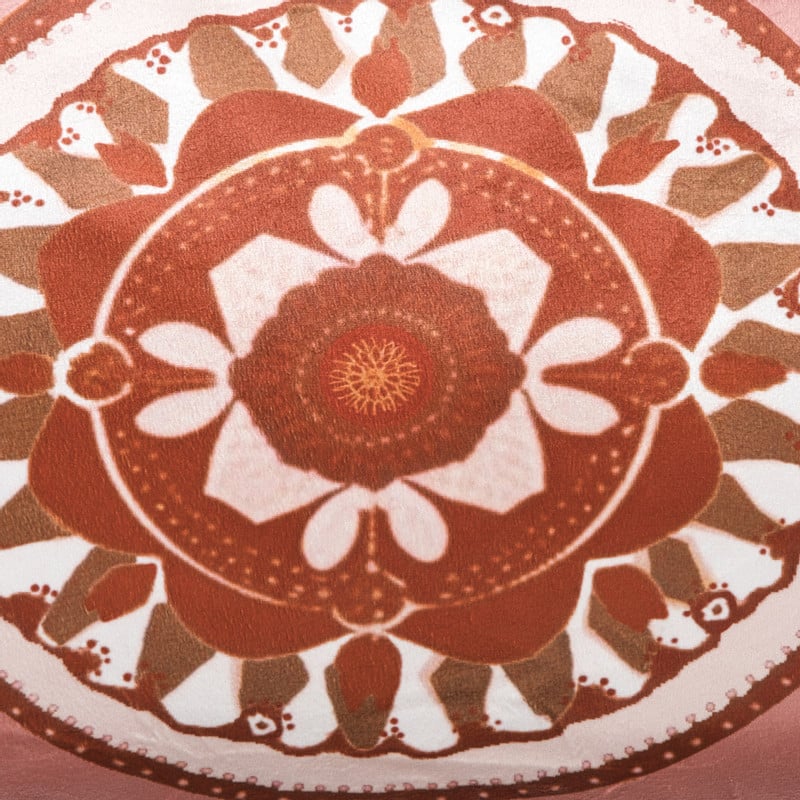 Kussen zon velvet - oranje - 30x45 cm