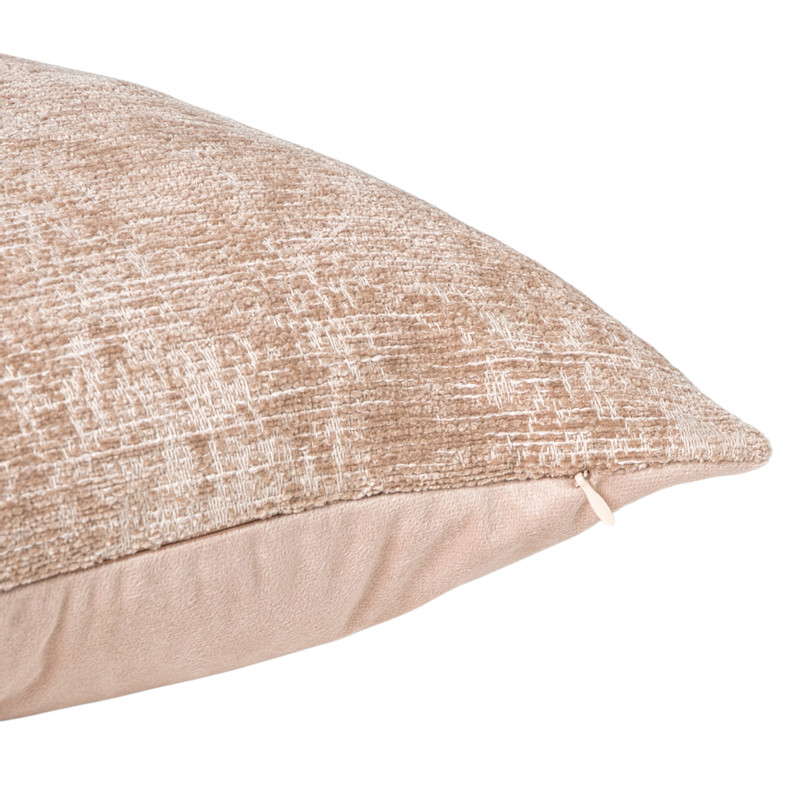 Kussen jacquard - roze - 45x45 cm