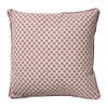 Kussen bloem met rand - roze - 45x45 cm