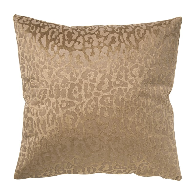 Kussen velvet animal - bruin - 45x45 cm