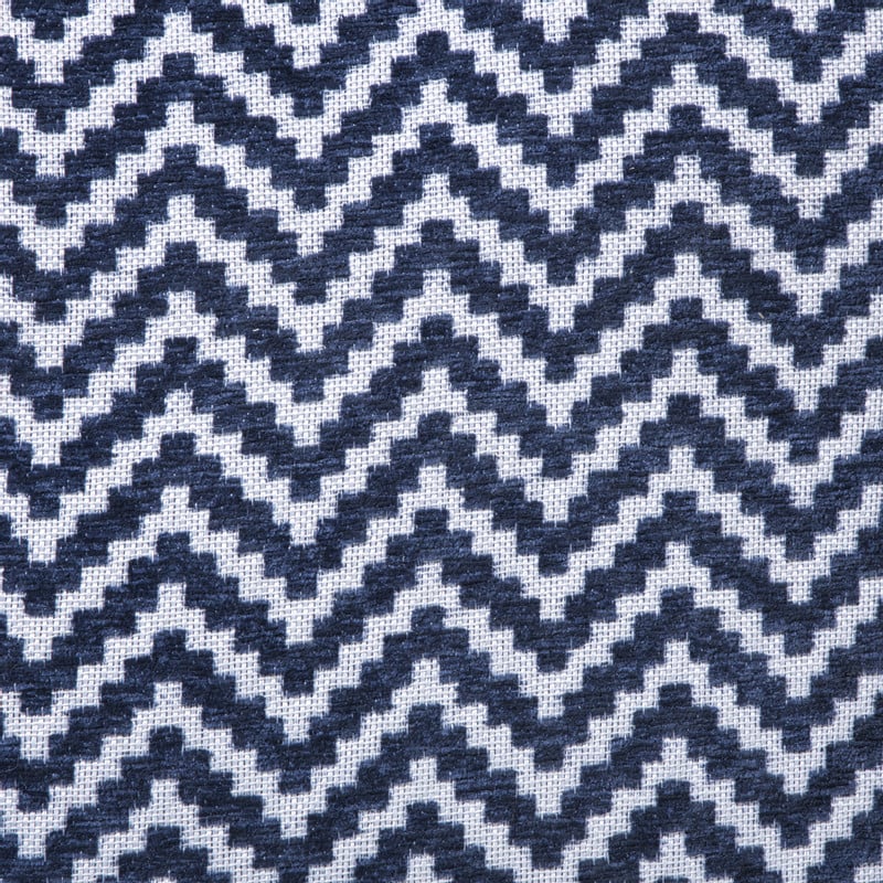 Kussen zigzag - blauw - 45x45 cm