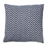Kussen zigzag - blauw - 45x45 cm