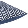 Kussen zigzag - blauw - 45x45 cm