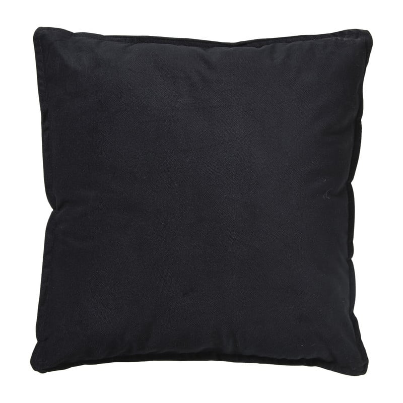 Kussen velvet - zwart - 45x45 cm