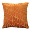 Kussen wave velvet - oranje - 45x45 cm