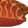 Kussen wave velvet - oranje - 45x45 cm