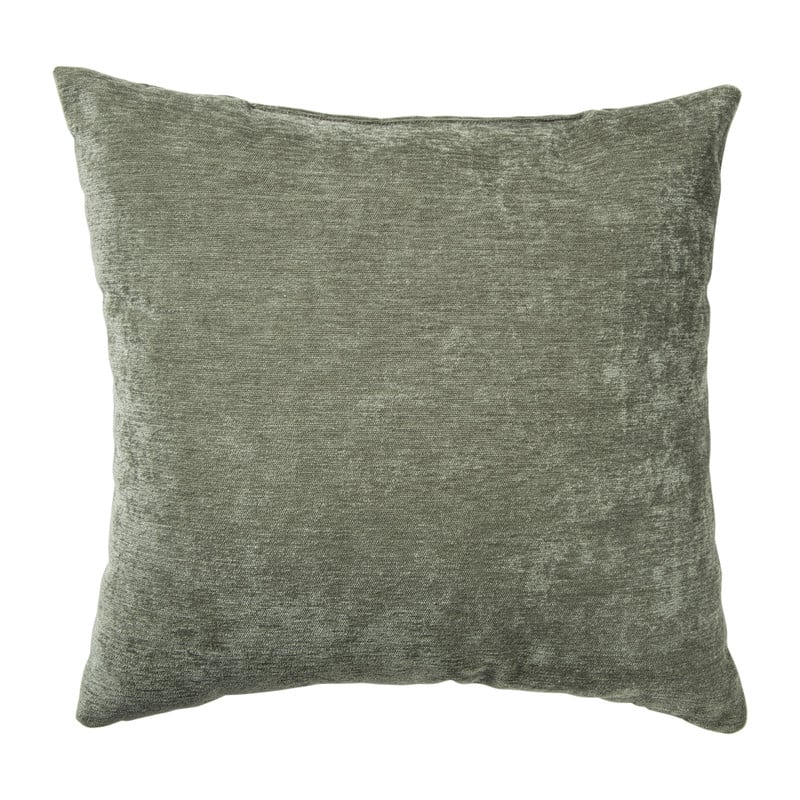 Kussen chenille - groen - 45x45 cm