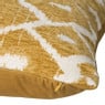 Kussen jacquard ruit - geel - 45x45 cm