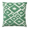 Kussen jacquard ruit - groen - 45x45 cm